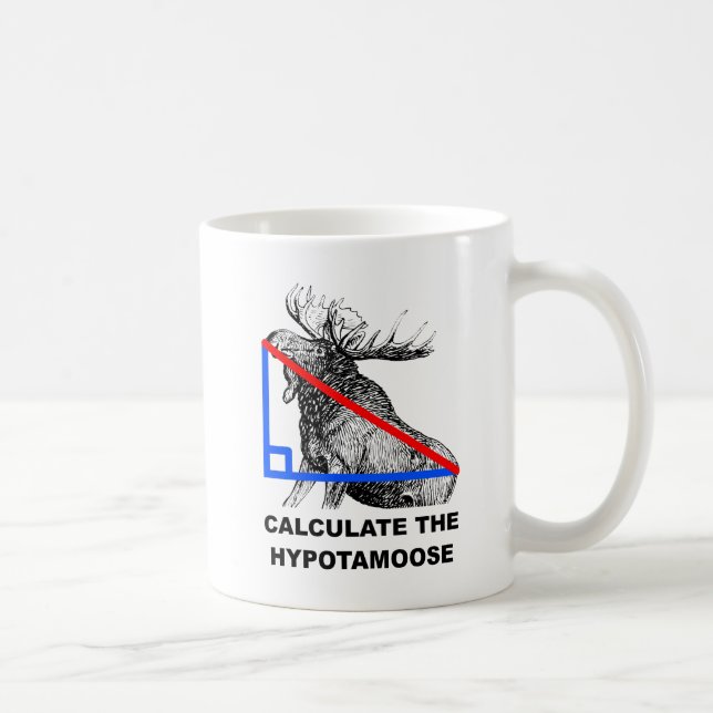 Berechnen Sie den Hypotamoose Funny Mug Kaffeetasse (Rechts)