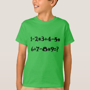 Berechnung der grünen Mathematik T-Shirt