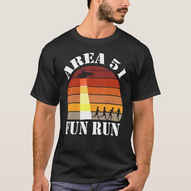 Bereich 51 5k Fun Run Boys Girls Area 51 Ufo Außer T-Shirt (Vorderseite)