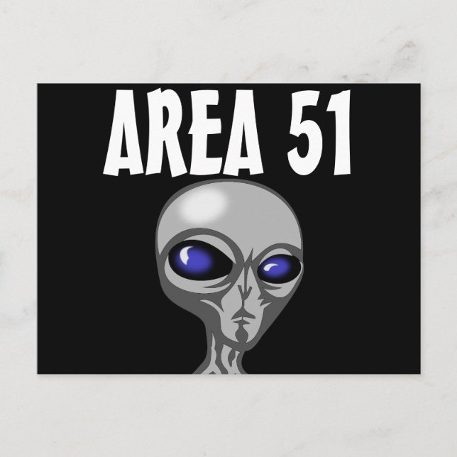 Bereich 51, Alien Postkarten (Vorderseite)