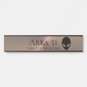 Bereich 51 Alien Türschild