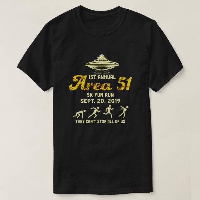 Bereich 51 Fun Run T-Shirt (Design vorne)