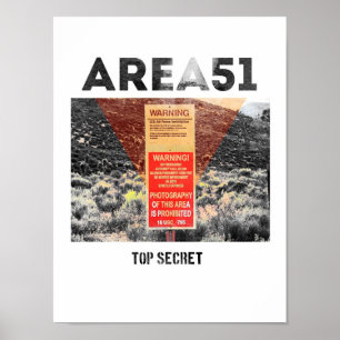 Bereich 51 - Top Secret - Außerirdischen Poster