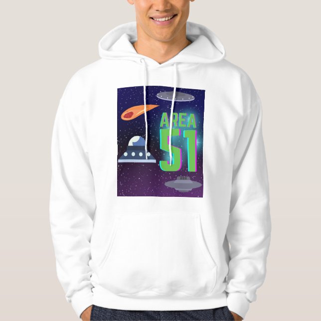 Bereich 51 Universum Hoodie (Vorderseite)
