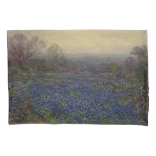 Bereich Bluebonnet-Blume (Landschaft des ländliche Kissenbezug