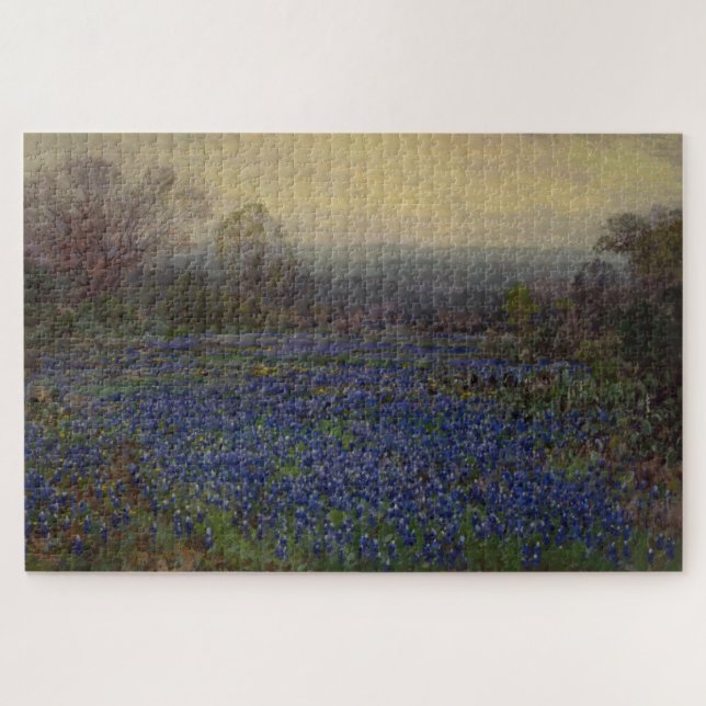 Bereich Bluebonnet-Blume (Landschaft des ländliche Puzzle (Horizontal)