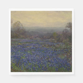 Bereich Bluebonnet-Blume (Landschaft des ländliche Serviette