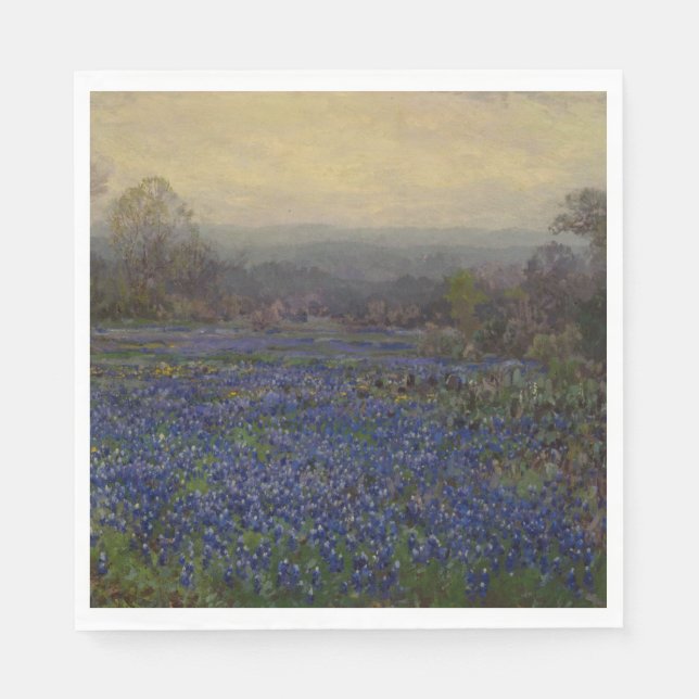 Bereich Bluebonnet-Blume (Landschaft des ländliche Serviette (Vorderseite)