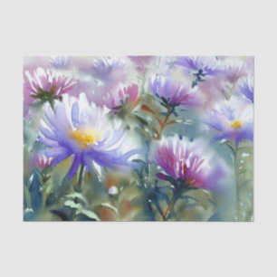 Bereich Blume-Aster (C) Aquarell Seidenpapier