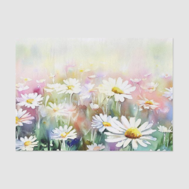 Bereich Blume-Daisy (B) Wasserfarbe Seidenpapier (Vorderseite)