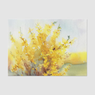 Bereich Blume-Forsythia (C) Wasserfarbe Seidenpapier