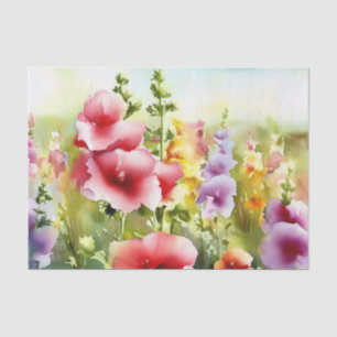 Bereich Blume - Hollyhock (C) Seidenpapier