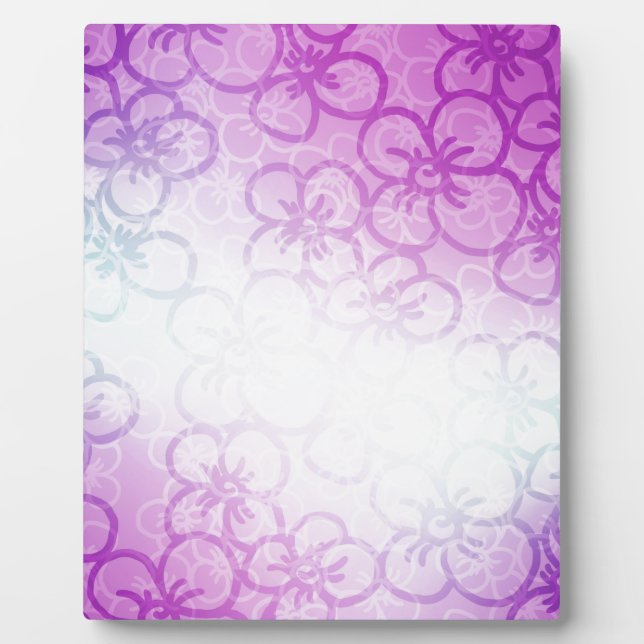 Bereich Blume - Lila Fotoplatte (Vorderseite)
