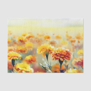 Bereich Blume-Marigold (D) Wasserfarbe Seidenpapier