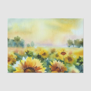Bereich Blume-Sonnenblumen (D) Aquarell Seidenpapier