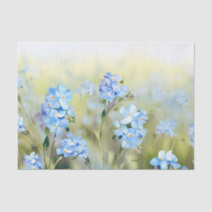 Bereich Blume-Vergessen-Me-Not (D) Wasserfarbe Seidenpapier