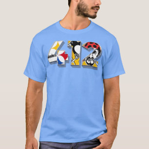 Bereich Code 412 Sportteams für Pittsburgh T-Shirt
