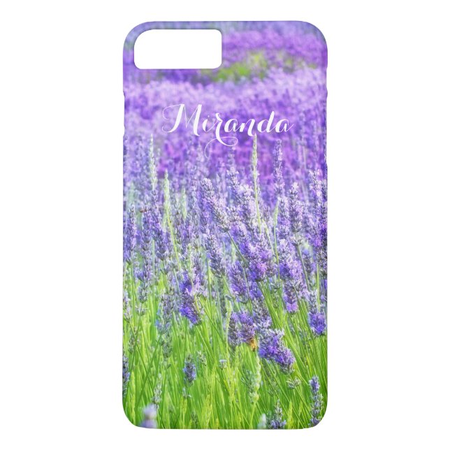 Bereich der Lila Lavendel-Blume Personalisiert Case-Mate iPhone Hülle (Rückseite)