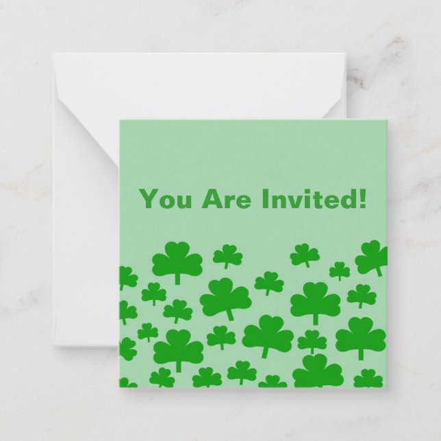 Bereich der Mitteilungskarten von Kleeblättern (Vorderseite)