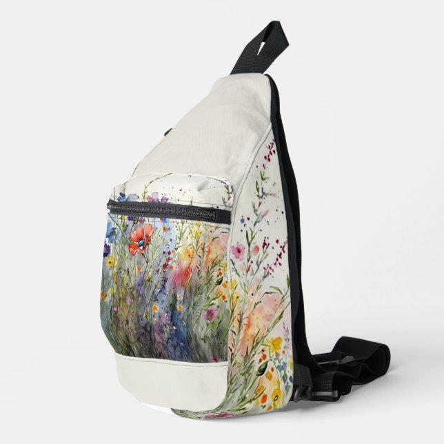 Bereich der Wildblumen Crossbody Bag (Rechte Ecke)