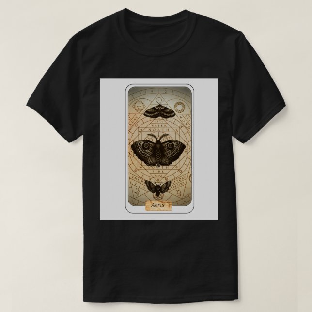 Bereich für Tarot-Karten T-Shirt (Design vorne)
