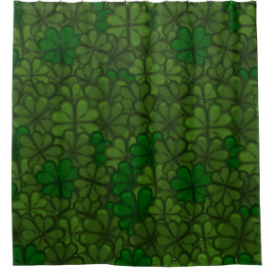 Bereich Kleeblätter Digitale Kunstmuster St Patric Duschvorhang
