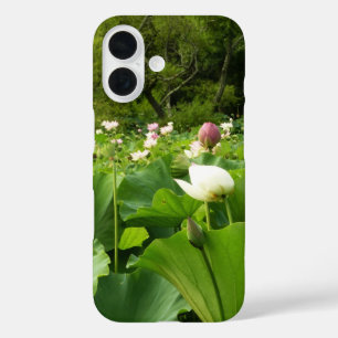 Bereich Lotus Blume Sommergarten iPhone 16 Hülle