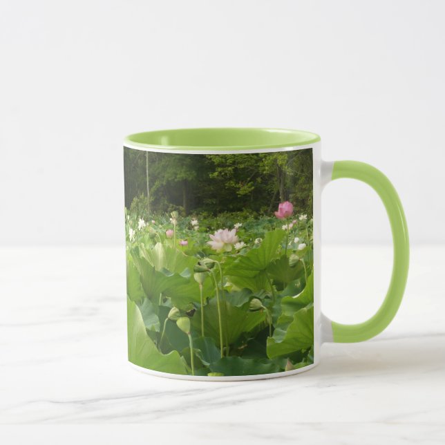 Bereich Lotus Blume Sommergarten Tasse (Rechts)