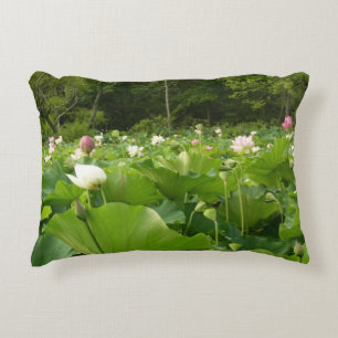 Bereich Lotus Blume Sommergarten Zierkissen