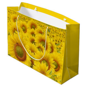 Bereich Sonnenblumen Design Geschenktasche Große Geschenktüte
