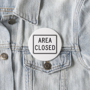 Bereich Sperrzone für Schilderwarnung Button