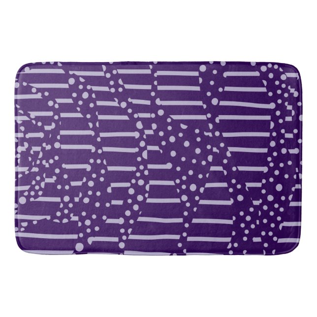 Bereiche und Streifen 2 - Lila Badematte (Vorderseite)