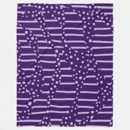 Bereiche und Streifen 2 - Lila Fleecedecke