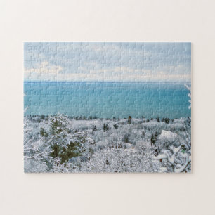 Bereifte Bäume Puzzle
