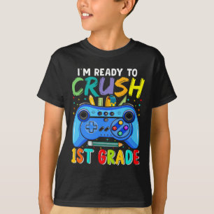 Bereit 1. Klasse zu knacken Ck Zur Schule Gamer Ju T-Shirt