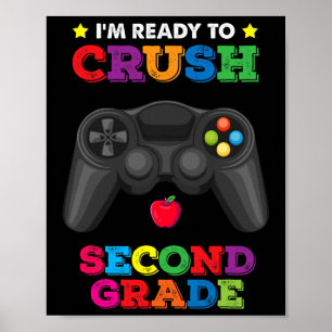 Bereit 2. Klasse Videospiel-Gamer Ck zu zerschmett Poster