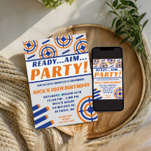 Bereit, Aim, Party! Nerf Gun Themed Birthday Party