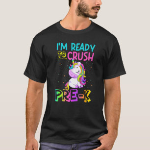 Bereit, das Pre-K-Einhorn wieder zu Schulmädchen z T-Shirt