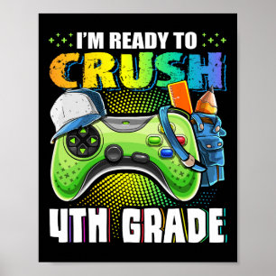 Bereit, das vierte Level wieder zum Videospiel der Poster
