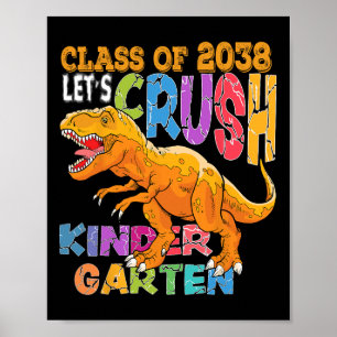 Bereit, den Kindergarten 2038 Dinosaurier zurück i Poster