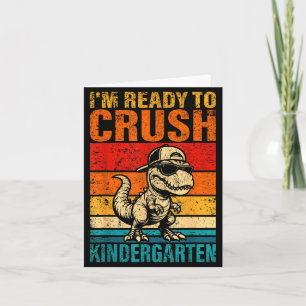 Bereit, den Kindergarten-Dinosaurier-Kindergarten  Karte