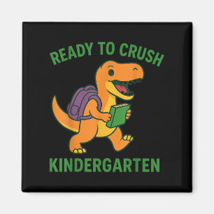 Bereit, den Kindergarten Dinosaurier zurück nach S Magnet