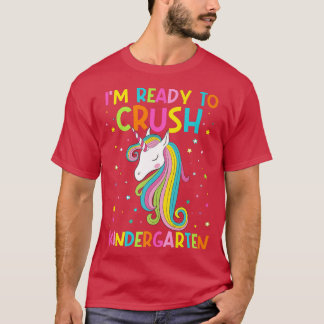 Bereit, den Kindergarten-Einhorn zurück zur Schule T-Shirt