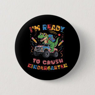 Bereit, den Kindergarten-Monstertruck-Boys T-r zu Button