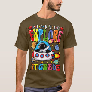Bereit, den Niedlichen Astronauten der 1. Klasse z T-Shirt