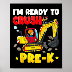 Bereit den Vorkindergartenbau zu zerquetschen 1. T Poster