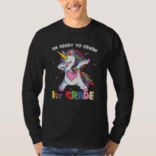 Bereit, die 1. Klasse zu rocken, süßes Einhorn für T-Shirt