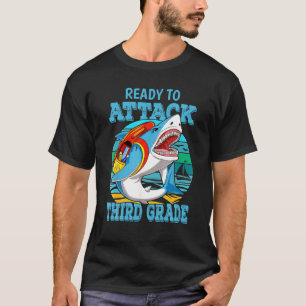bereit, die dritte Stufe wieder in den Schulhai B T-Shirt