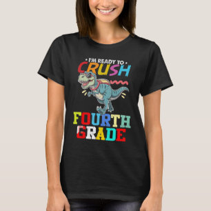 Bereit die vierte Klasse zu knacken Erster Tag im T-Shirt