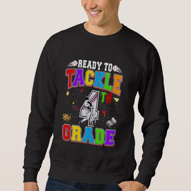 Bereit, die vierte Stufe wieder in die Baseba der  Sweatshirt (Vorderseite)